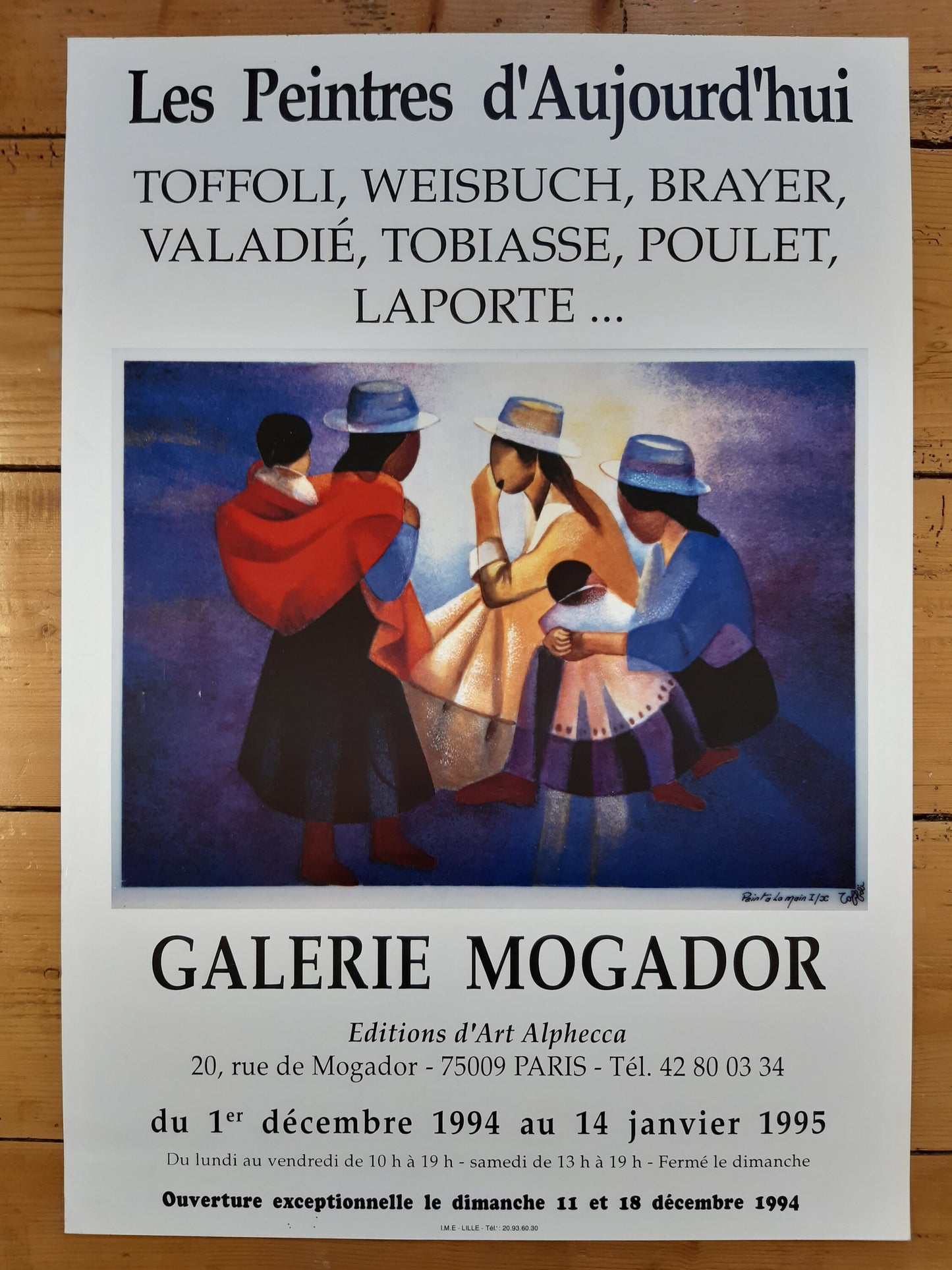Louis Toffoli original art poster - 17.7"×25.6" (45×65cm)