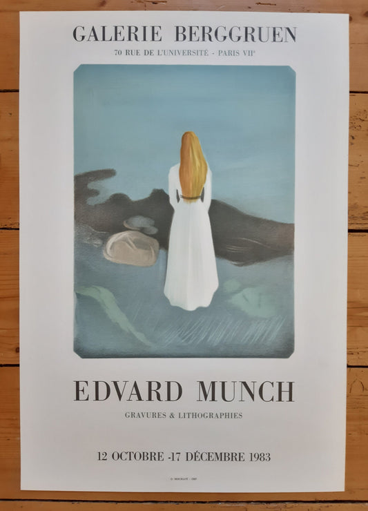 Edvard Munch original art poster - 16.9"×24.6" (43×62.5cm)