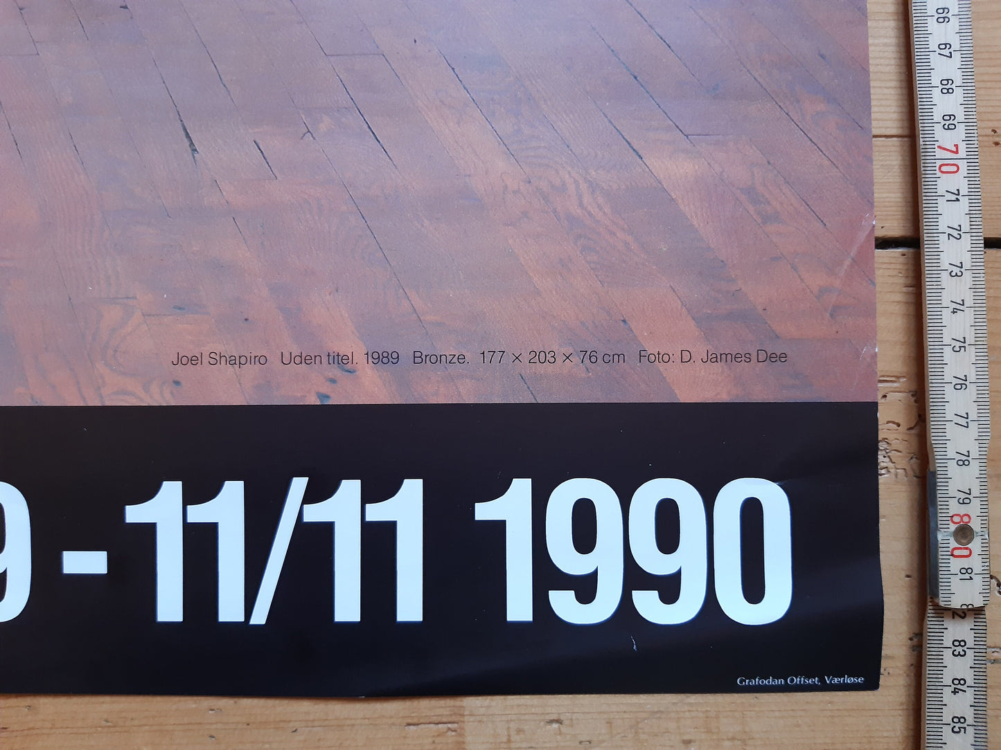Joel Shapiro original art poster - 24.4"×33.3" (62×84.5cm)