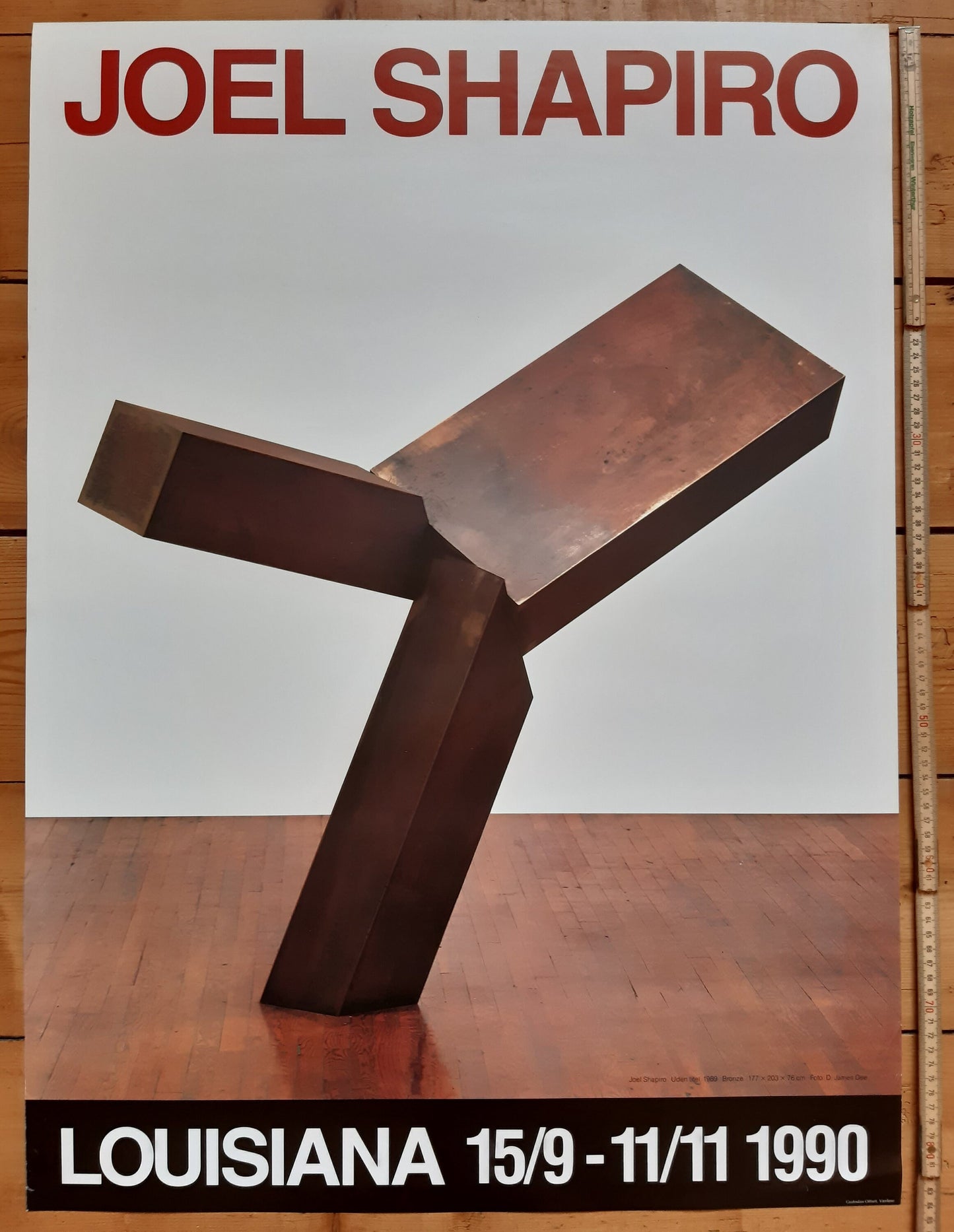 Joel Shapiro original art poster - 24.4"×33.3" (62×84.5cm)