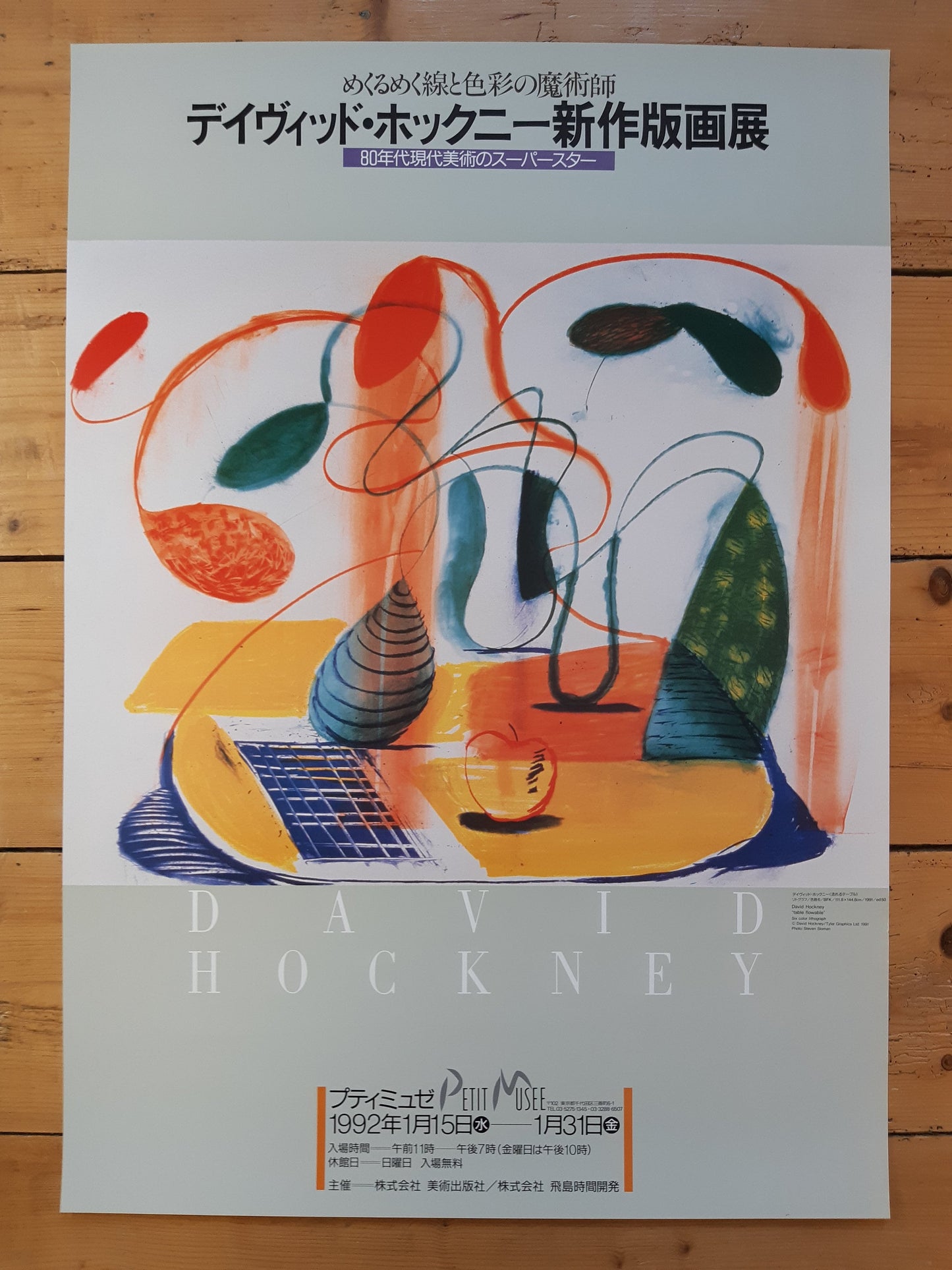 David Hockney original art poster - 20.2"×28.5" (51.2×72.5cm)