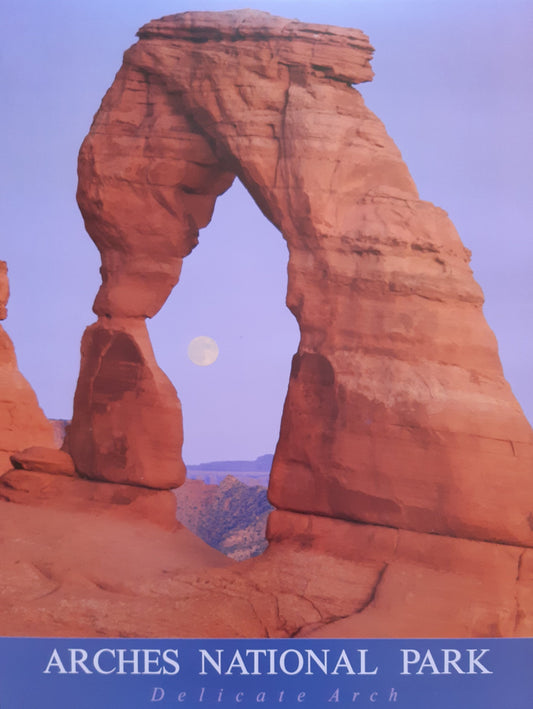 Arches National Park travel poster - 23.8"×17.9" (60.5×45.5cm)