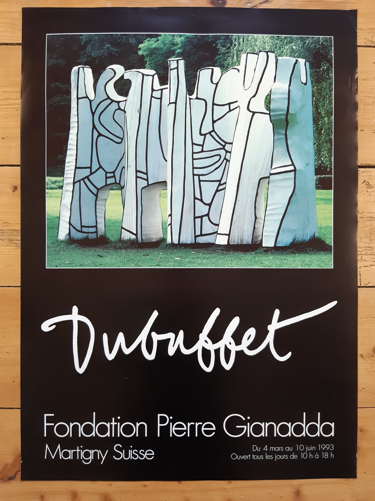 Jean Dubuffet original art poster - 19.7"×27.6" (50×70cm)