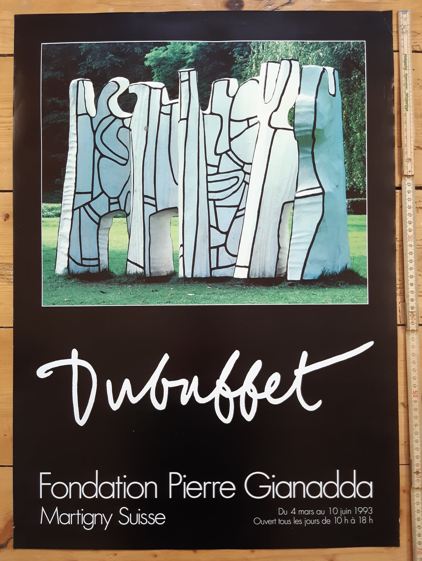 Jean Dubuffet original art poster - 19.7"×27.6" (50×70cm)