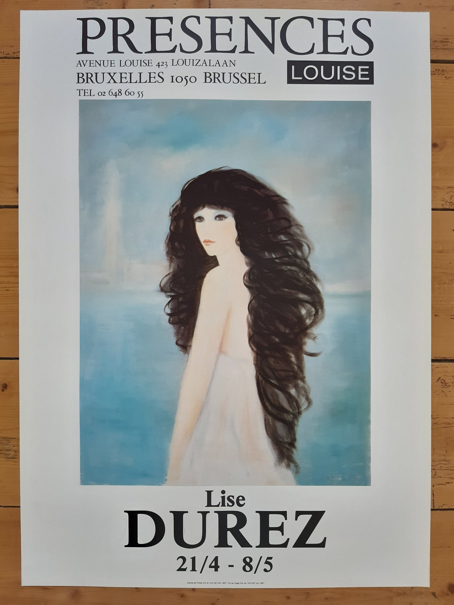 Lise Durez original art poster - 19.3"×27.2" (49×69cm)