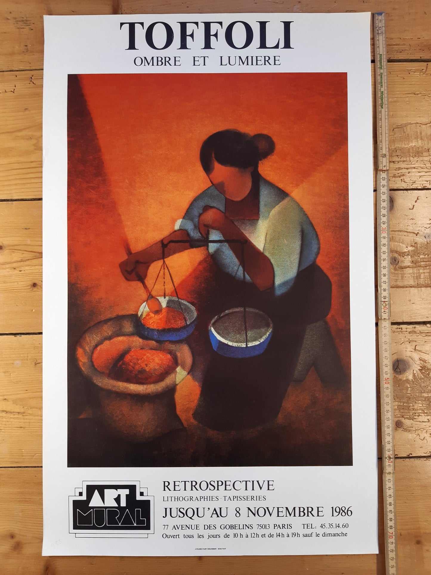 Louis Toffoli original art poster - 17.5"×28.7" (44.5×73cm)