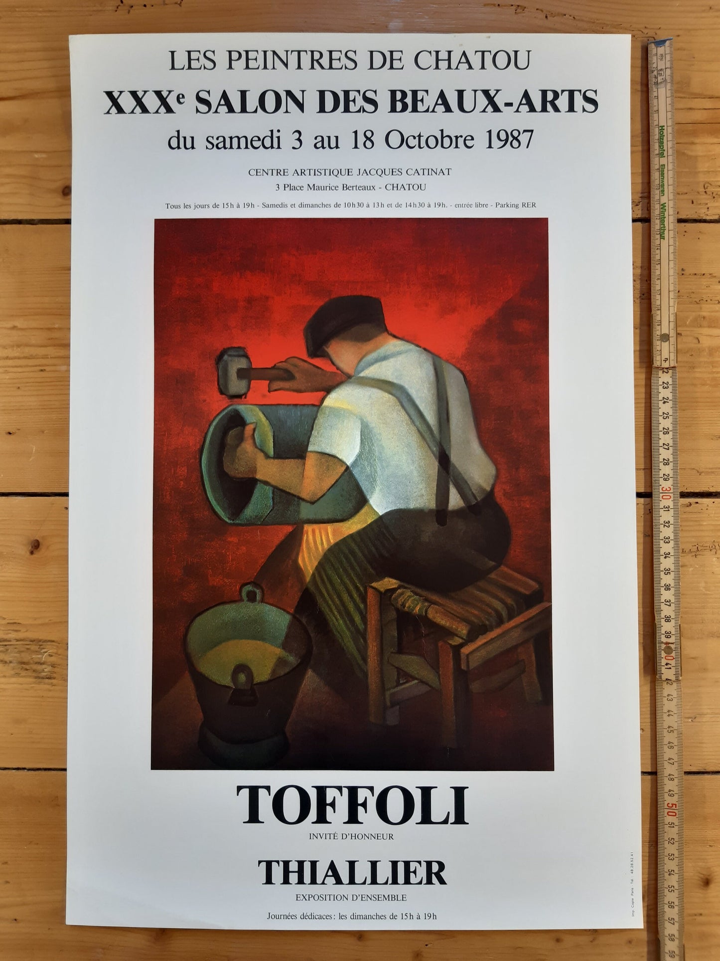 Louis Toffoli original art poster - 14.6"×22.8" (37×58cm)