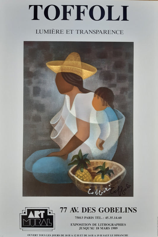 Louis Toffoli original art poster handsigned - 16.5"×24.4" (42×62cm)
