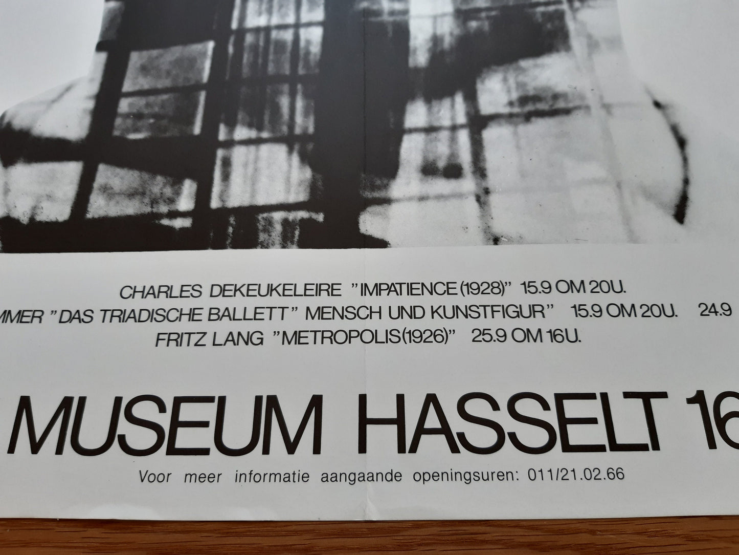 Bauhaus original art poster folded - 23.3"×32.5" (59.3×82.5cm)