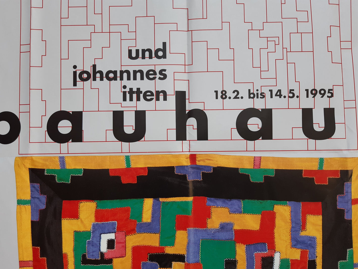Johannes Itten art exhibition poster - 35.4"×50.4" (90×128cm)