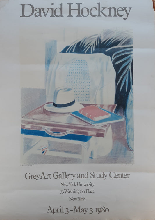 David Hockney original art poster used - 19.7"×28.0" (50×71cm)