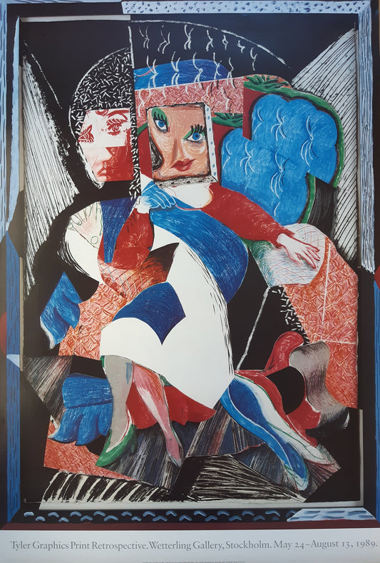 David Hockney original art poster - 26.4"×39.2" (67×99.5cm)