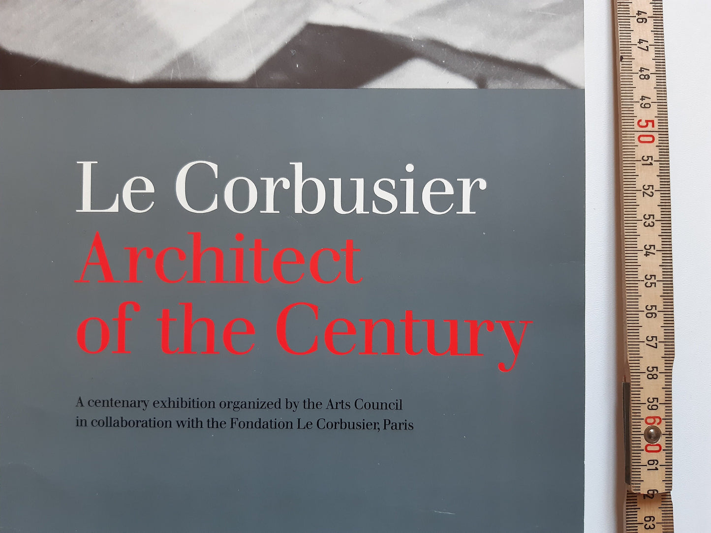 Le Corbusier original art poster - 13.8"×27.6" (35×70cm)