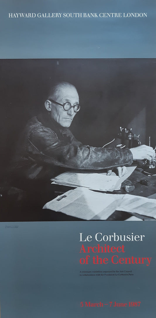 Le Corbusier original art poster - 13.8"×27.6" (35×70cm)