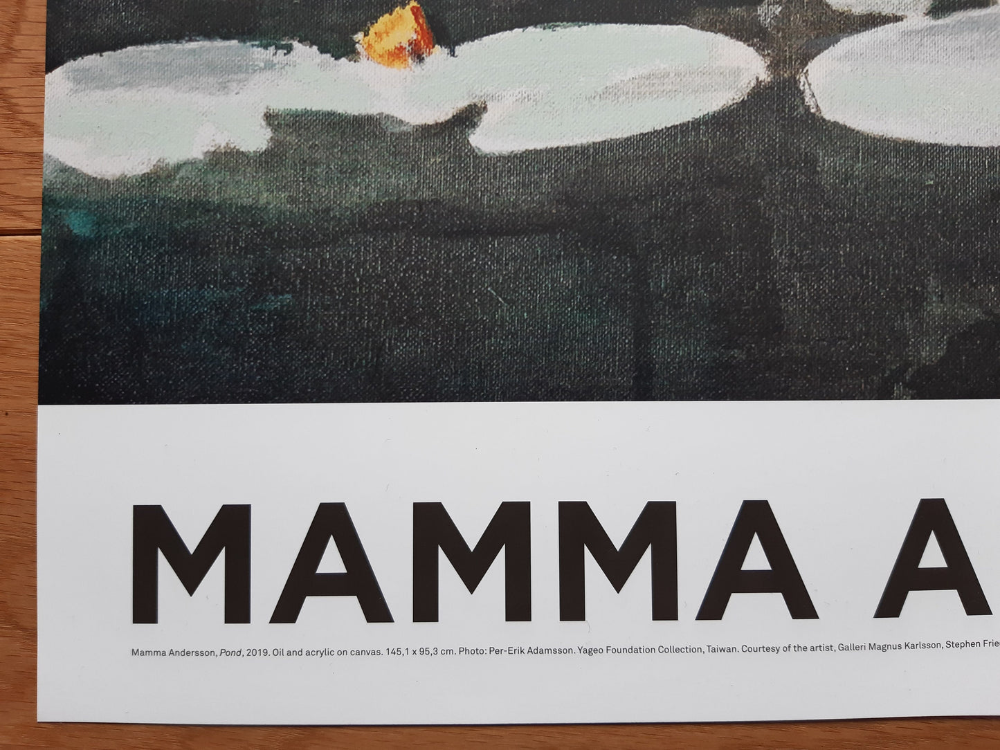 Mamma Andersson large art exhibition poster - 33.1"×46.7" (84×118.5cm)