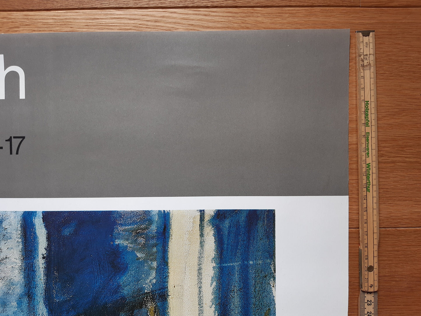 Max Gubler art exhibition poster - 35.4"×50.4" (90×128cm)