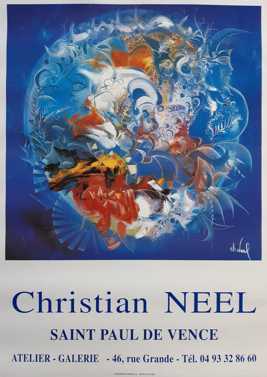 Christian Neel art exhibition poster - 19.7"×27.6" (50×70cm)