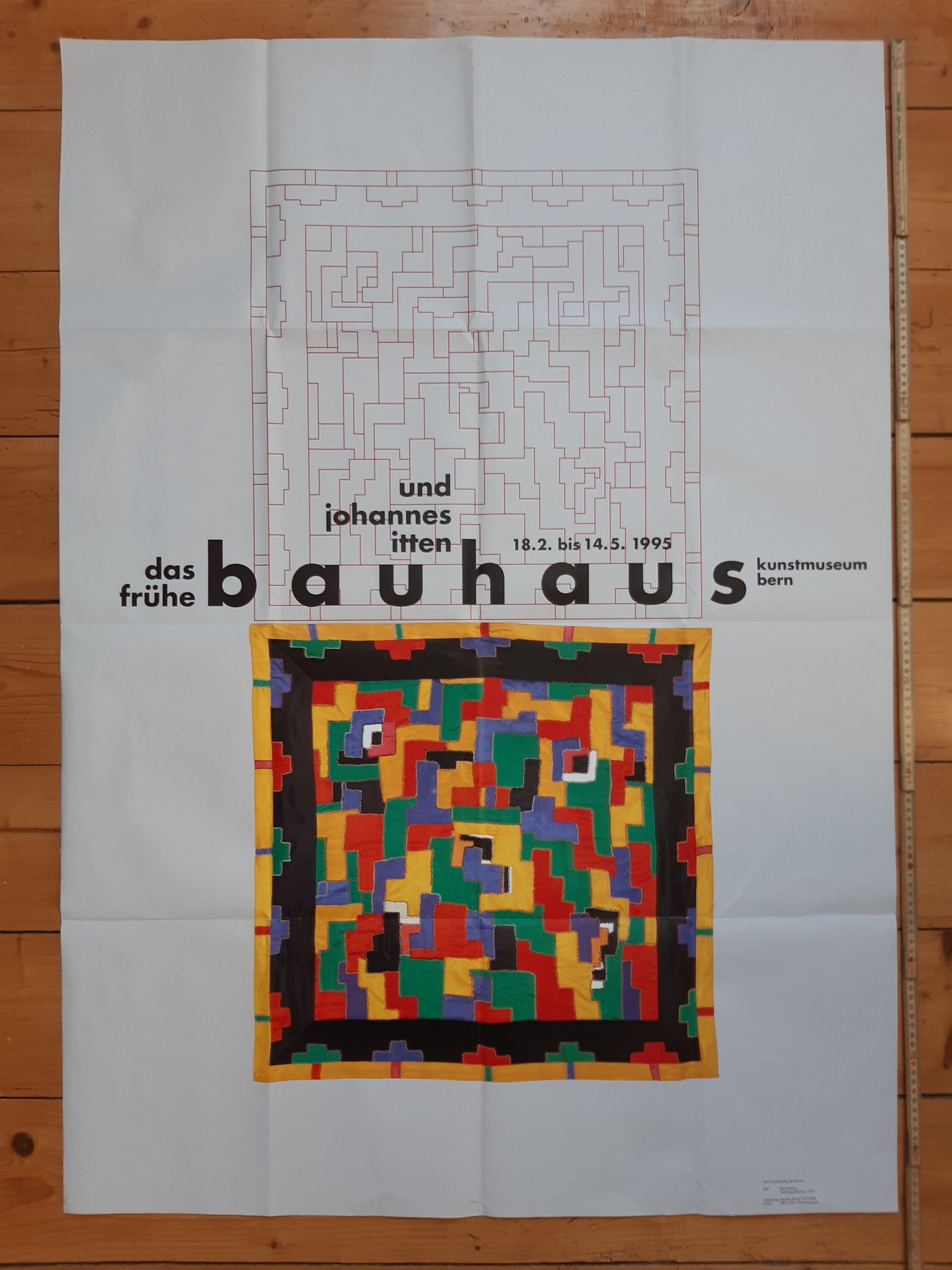 Johannes Itten art exhibition poster - 35.4"×50.4" (90×128cm)