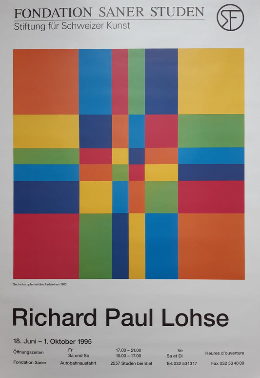 Richard Paul Lohse art exhibition poster - 27.6"×39.4" (70×100cm)