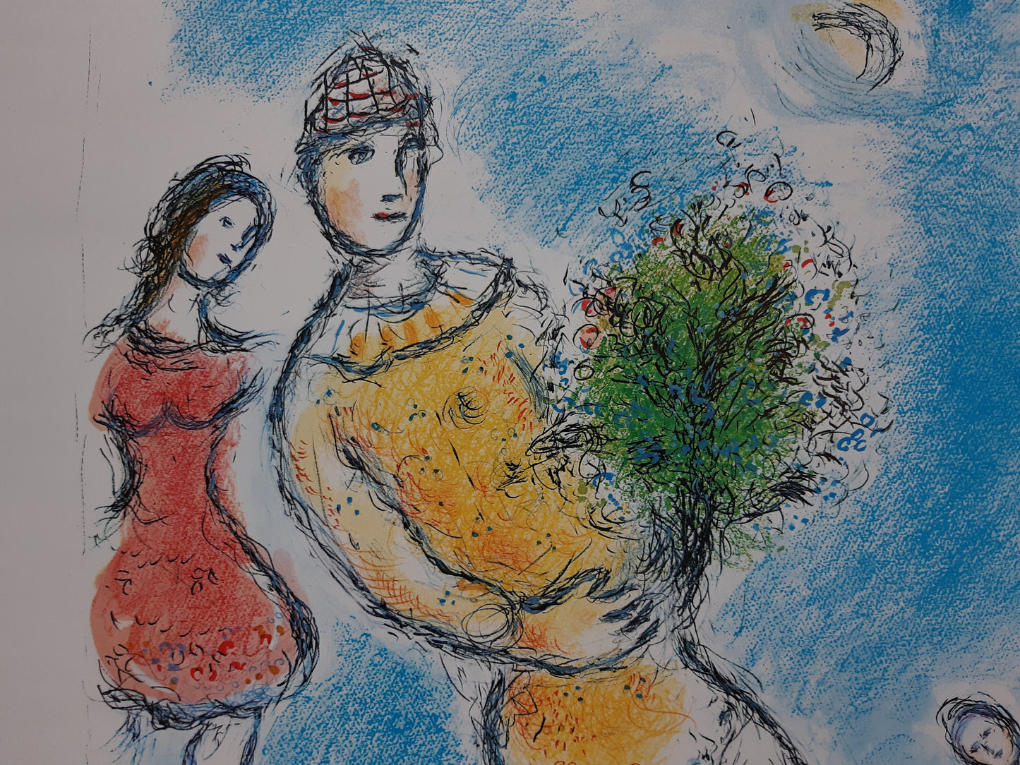 Marc Chagall original art poster - 22.6"×35.8" (57.5×91cm)