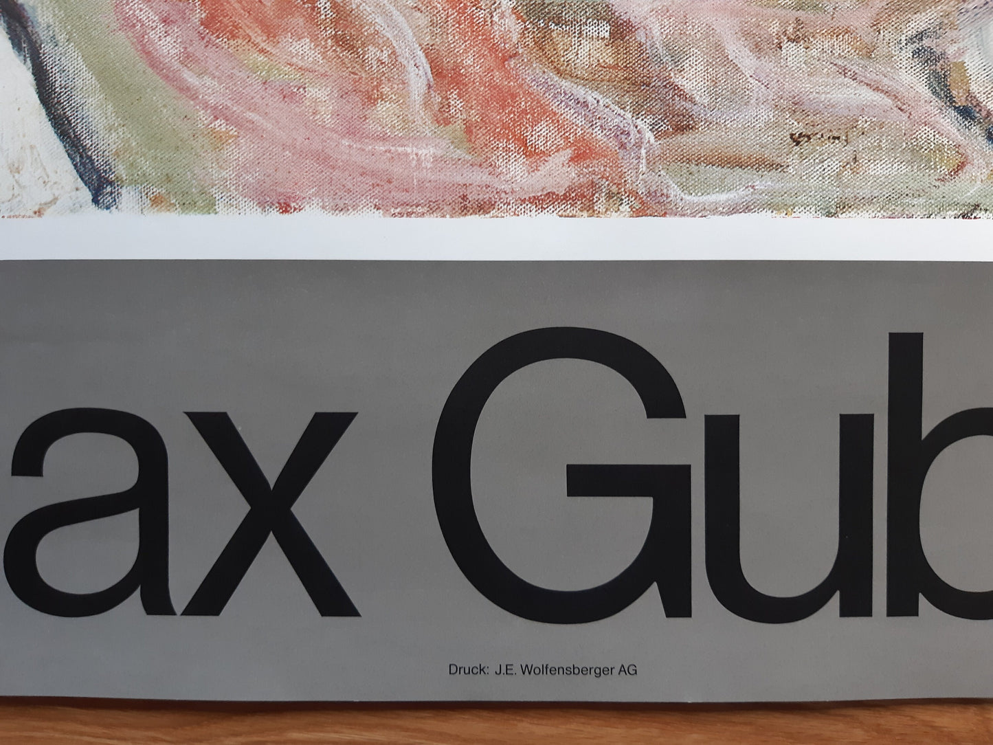 Max Gubler art exhibition poster - 35.4"×50.4" (90×128cm)