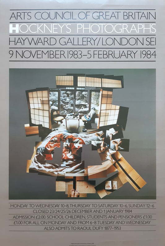 David Hockney original art poster - 20.0"×29.9" (50.8×76cm)