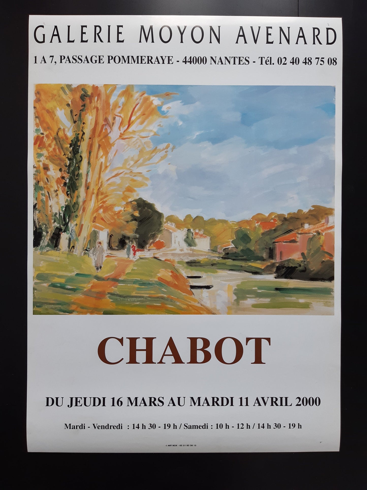 Henk Chabot art exhibition poster - 19.6"×27.4" (49.8×69.5cm)