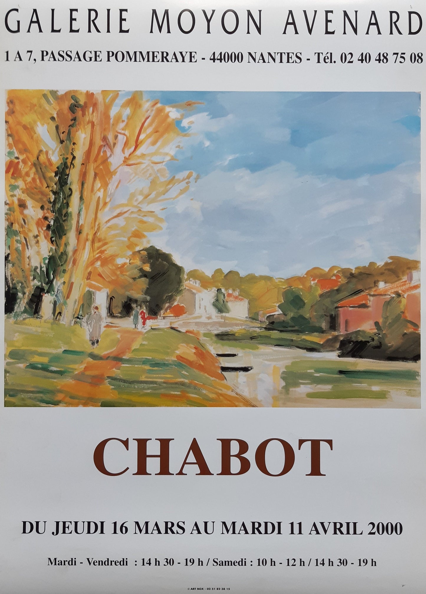 Henk Chabot art exhibition poster - 19.6"×27.4" (49.8×69.5cm)