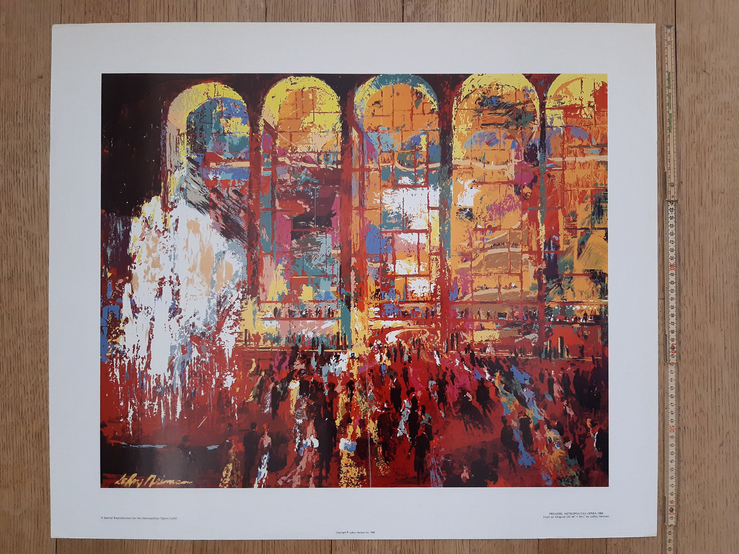 Leroy Neiman original art poster folded - 29.5"×25.2" (75×64cm)