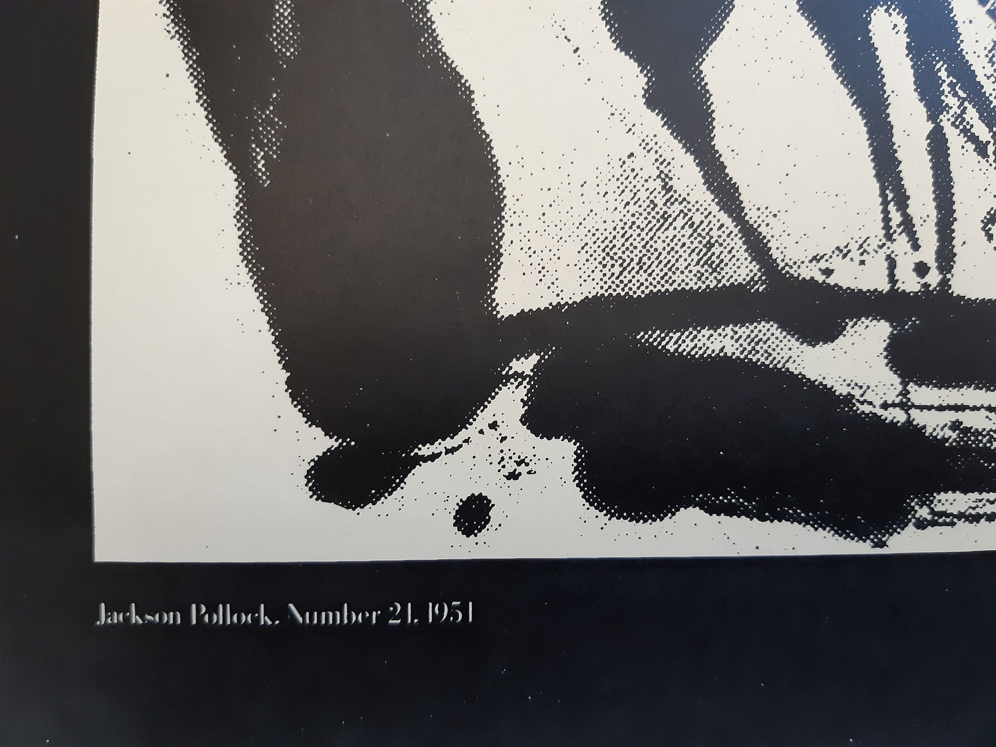 Jackson Pollock original art poster - 35.8"×50.0" (91×127cm)