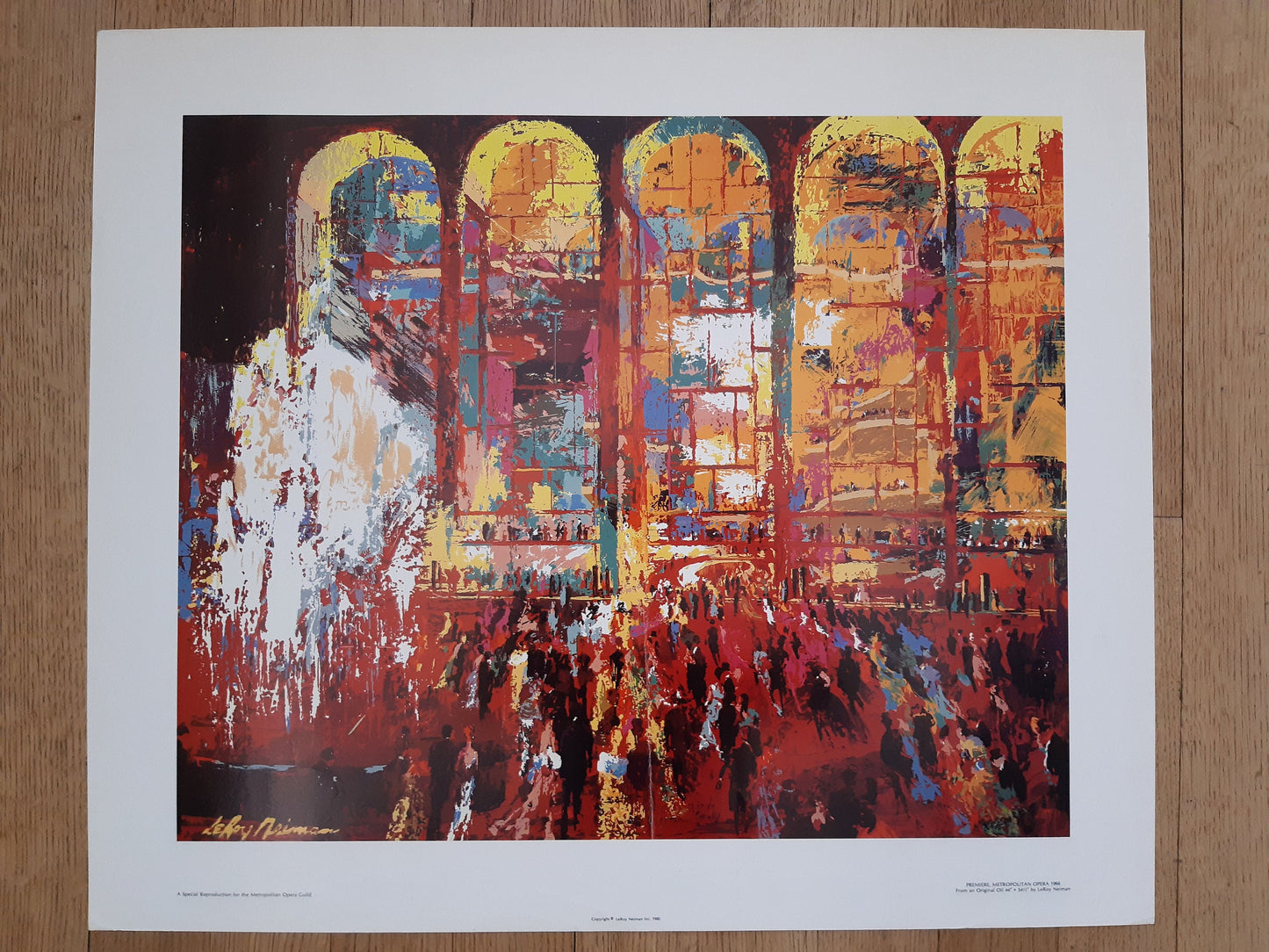 Leroy Neiman original art poster folded - 29.5"×25.2" (75×64cm)