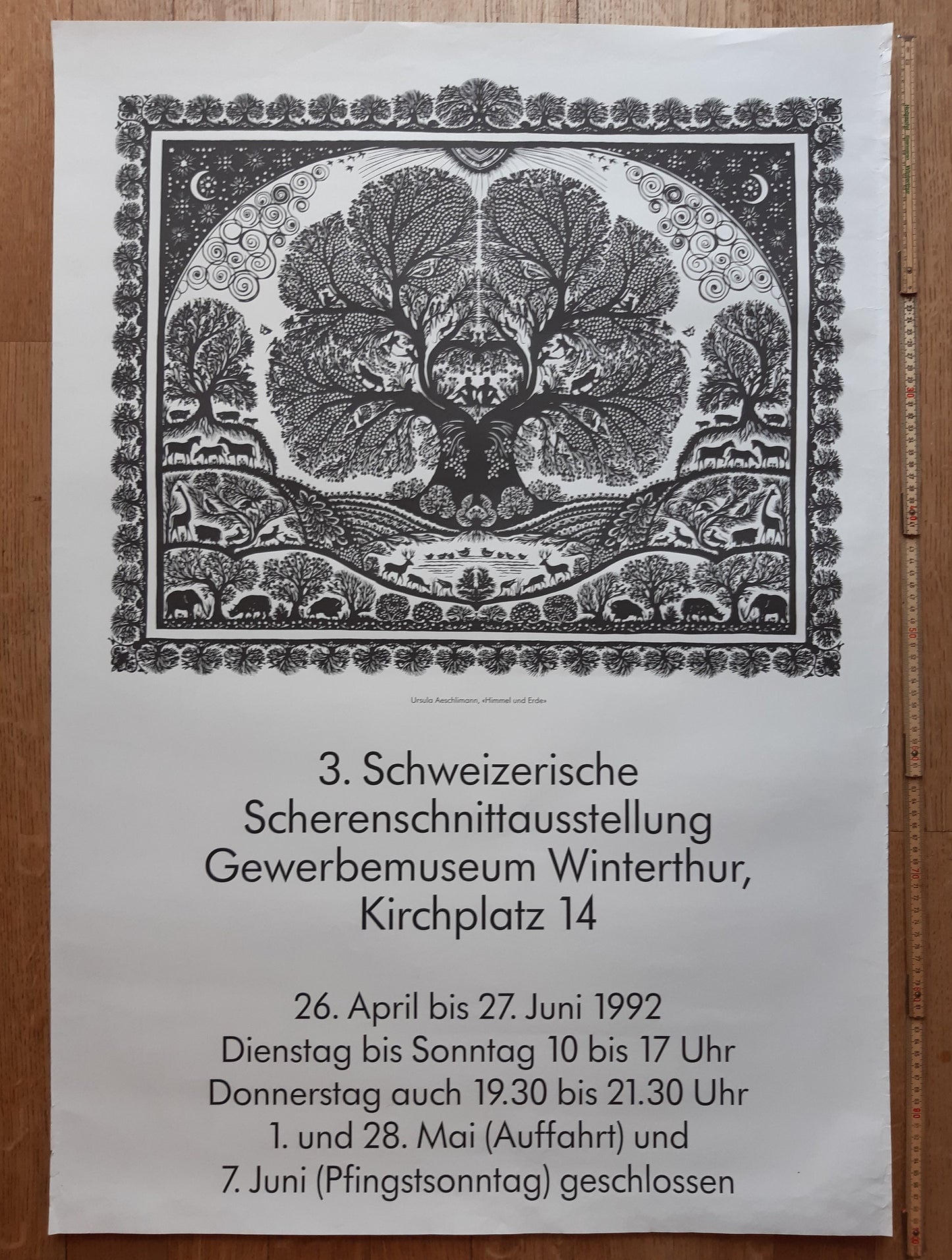 Papercut original art exhibition poster - 27.6"×39.4" (70×100cm)