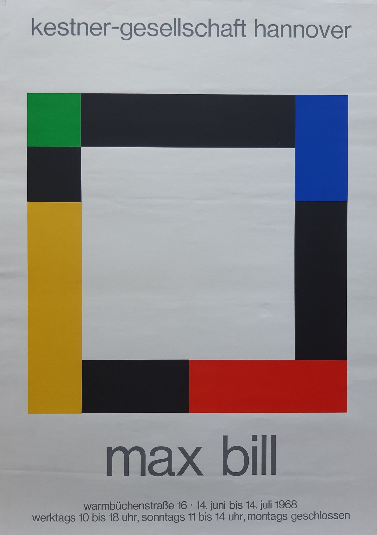 Max Bill original poster - 17.3"×24.2" (44×61.5cm)