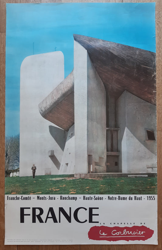 Le Corbusier original art poster used - 24.4"×39.0" (62×99cm)