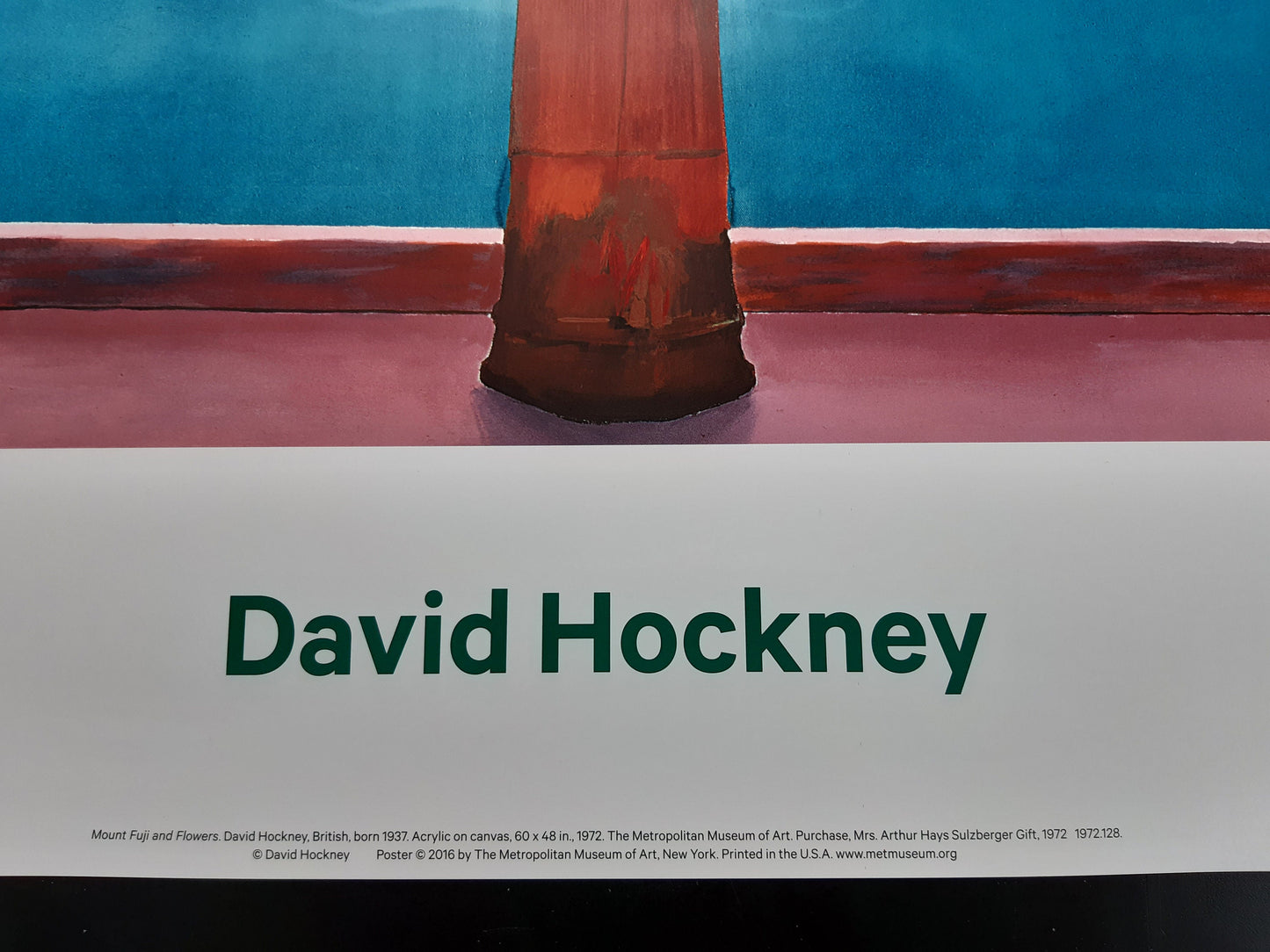 David Hockney original art poster Mt. Fuji - 25.0"×37.0" (63.5×94cm)