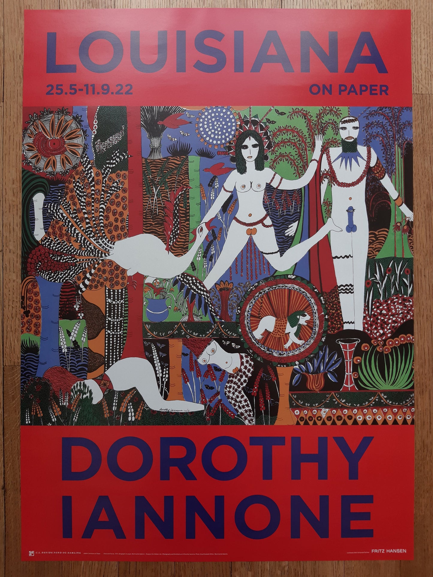Dorothy Iannone art exhibition poster - 23.4"×33.1" (59.4×84cm)