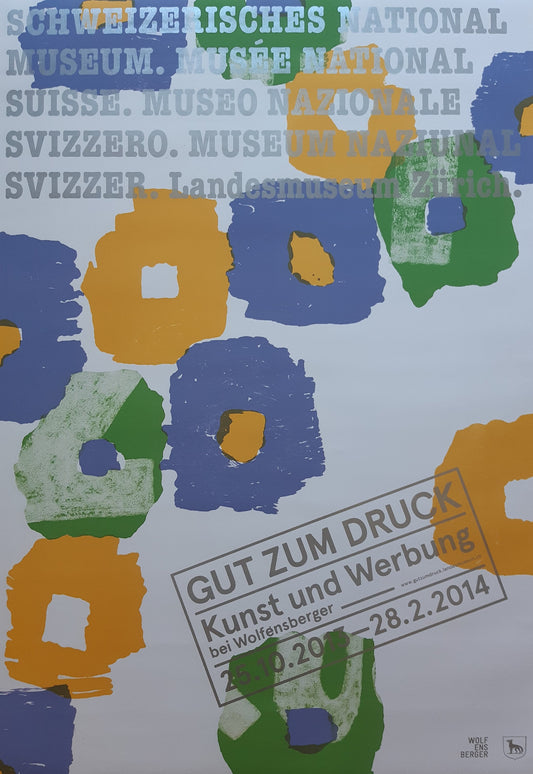 Swiss original museum poster - 27.4"×39.2" (69.5×99.5cm)