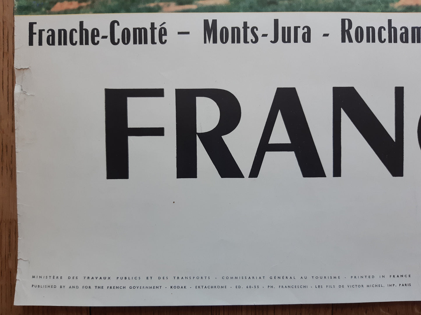 Le Corbusier original art poster used - 24.4"×39.0" (62×99cm)