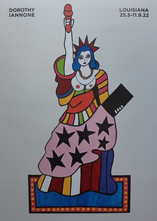 Dorothy Iannone art exhibition poster - 23.4"×33.1" (59.4×84cm)