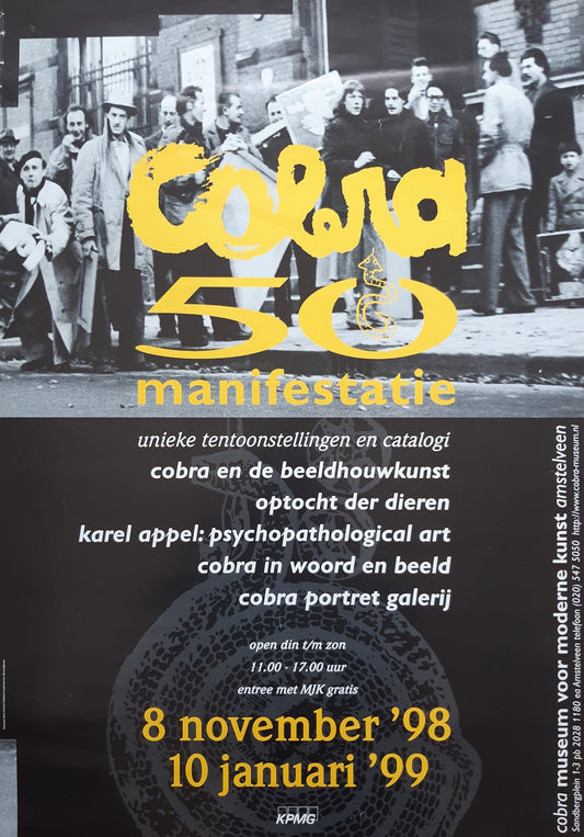 CoBrA original art exhibition poster - 16.5"×23.6" (42×60cm)