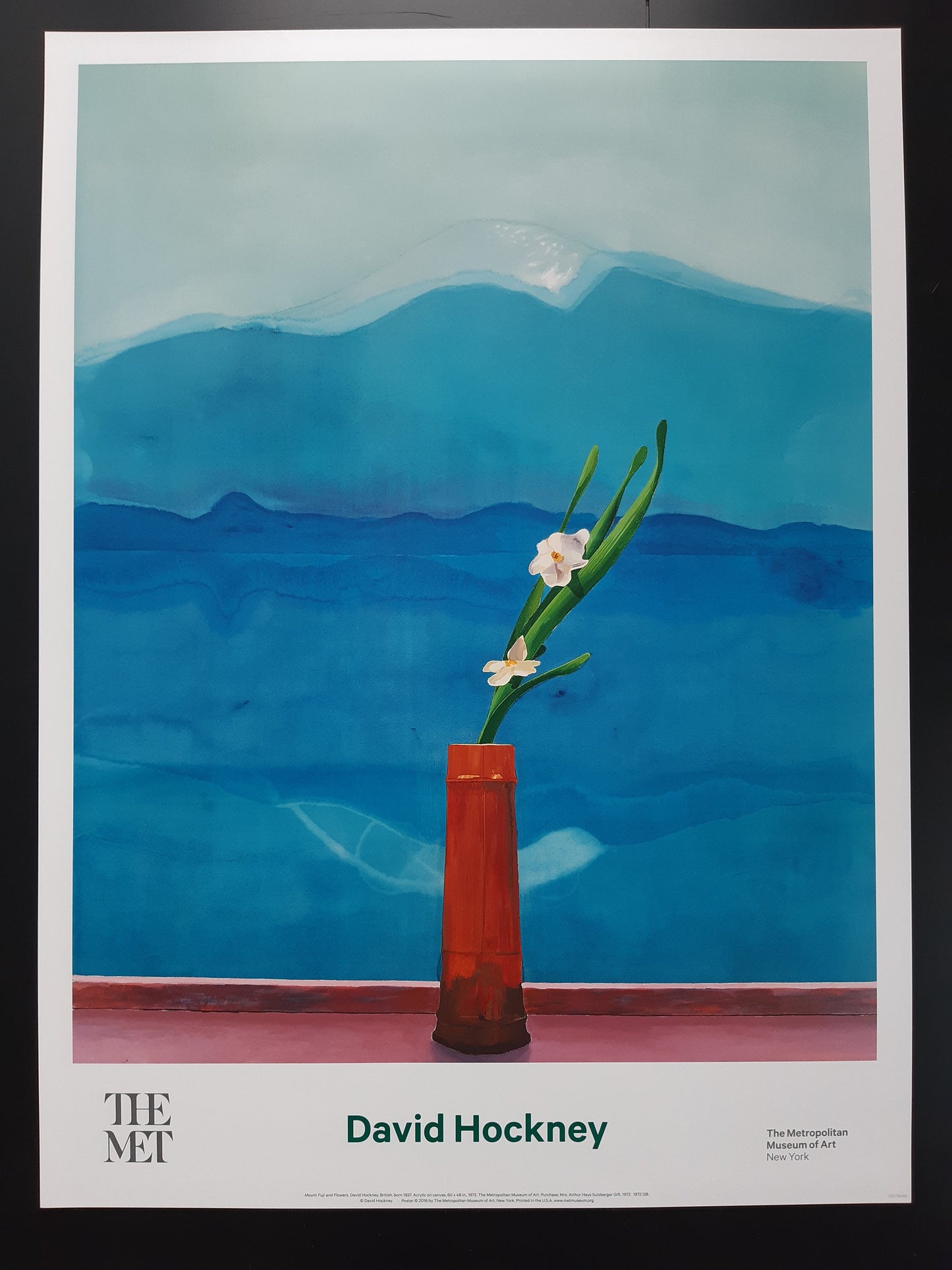 David Hockney original art poster Mt. Fuji - 25.0"×37.0" (63.5×94cm)