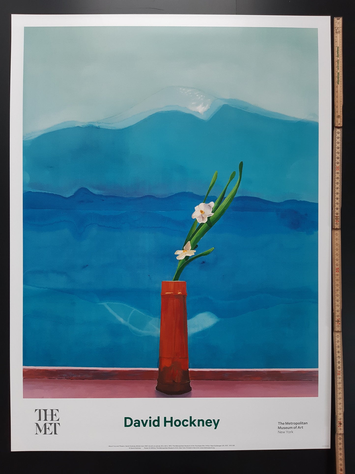 David Hockney original art poster Mt. Fuji - 25.0"×37.0" (63.5×94cm)