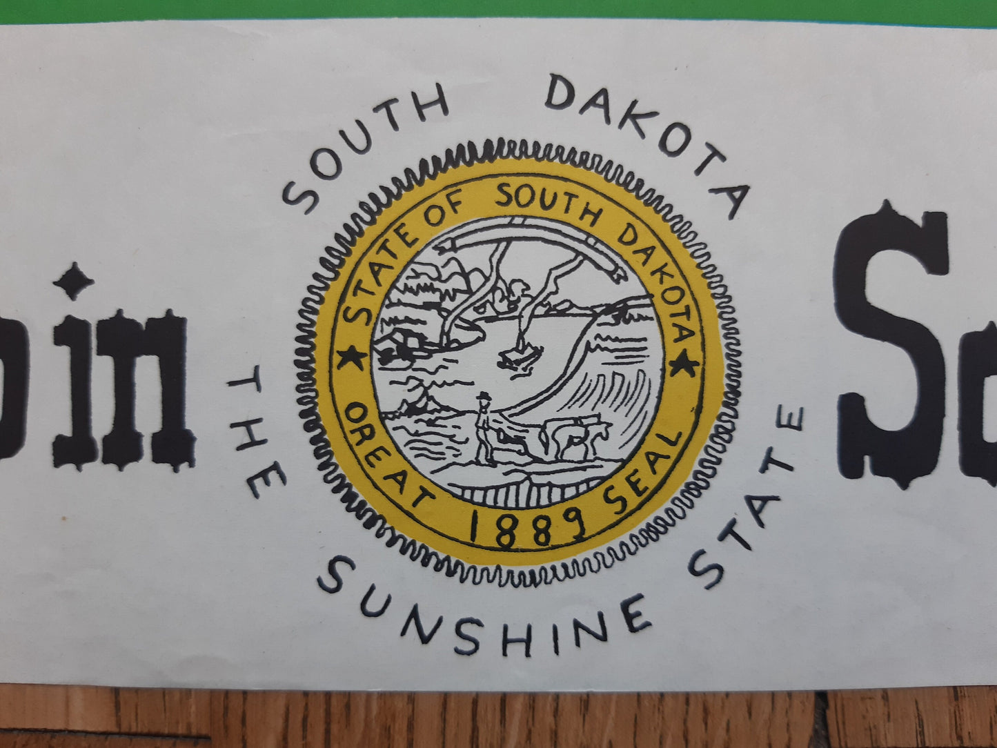 South Dakota vintage travel poster - 15.7"×23.7" (40×60.2cm)