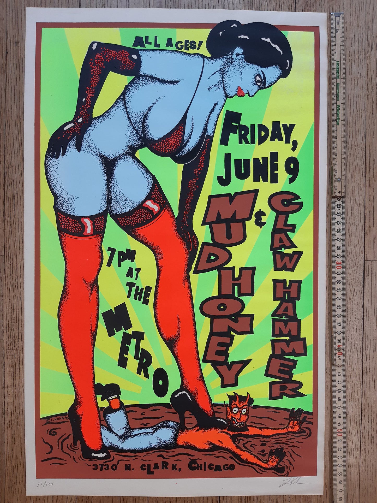 Lindsey Kuhn original signed poster - 14.1"×22.8" (35.8×58cm)
