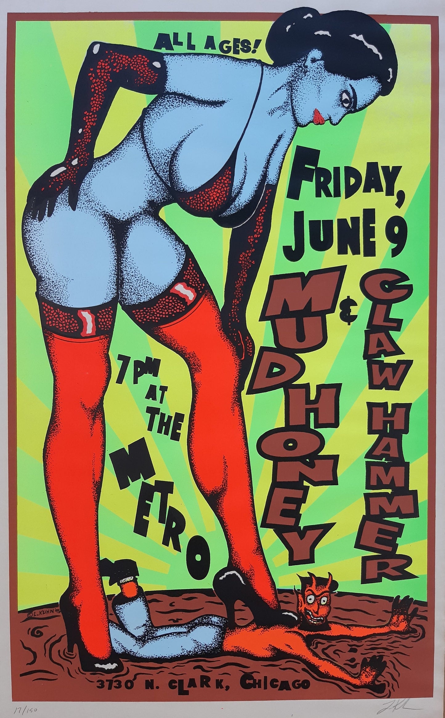 Lindsey Kuhn original signed poster - 14.1"×22.8" (35.8×58cm)