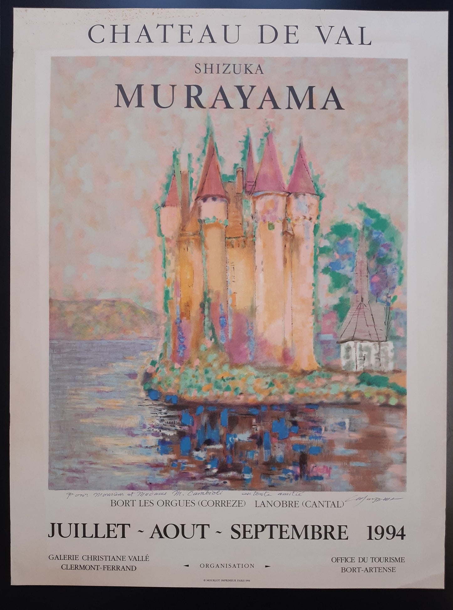 Murayama original art poster signed