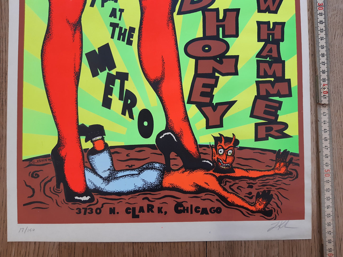 Lindsey Kuhn original signed poster - 14.1"×22.8" (35.8×58cm)