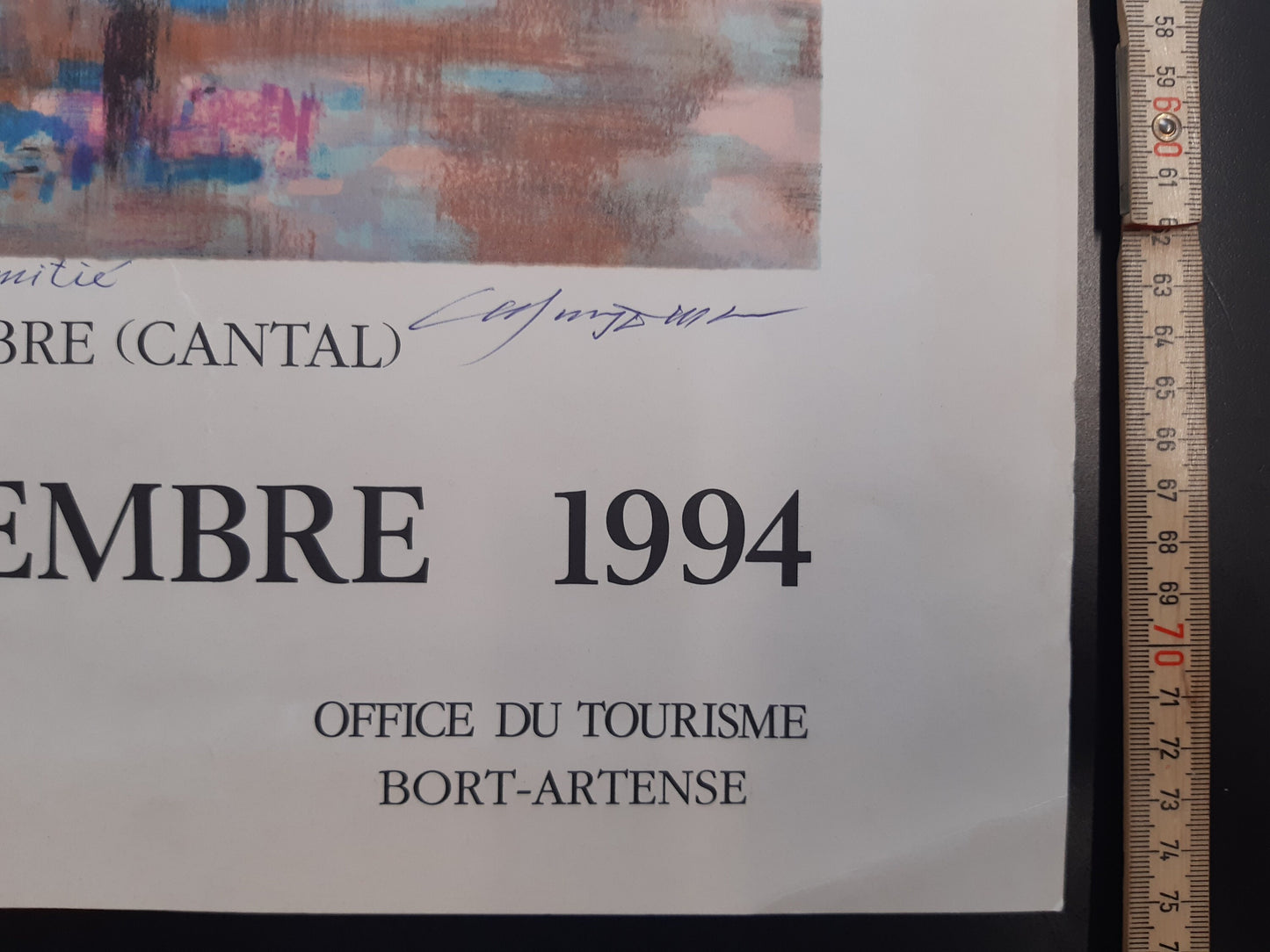 Murayama original art poster signed