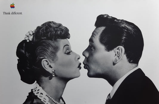 Think different Lucille Ball Desi Arnaz original poster - 35.8"×24.0" (91×61cm)