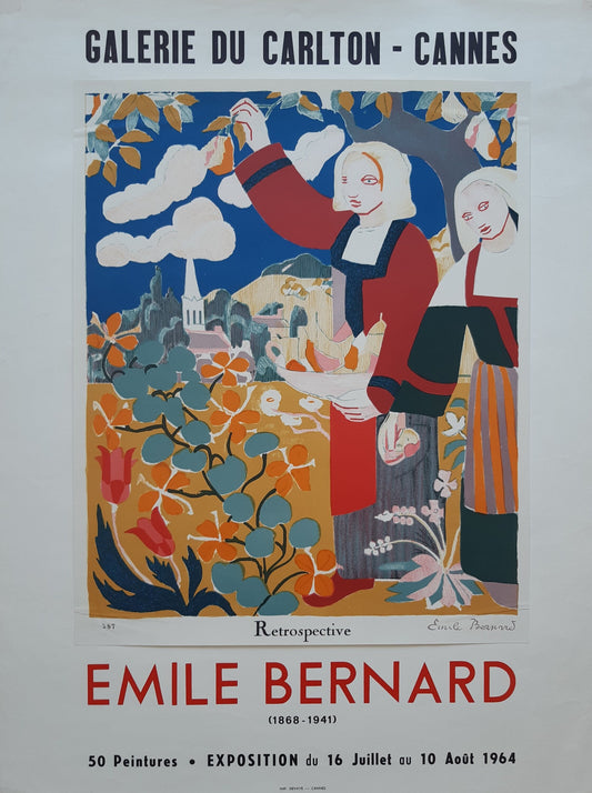 Emile Bernard original art poster - 20.1"×26.4" (51×67cm)